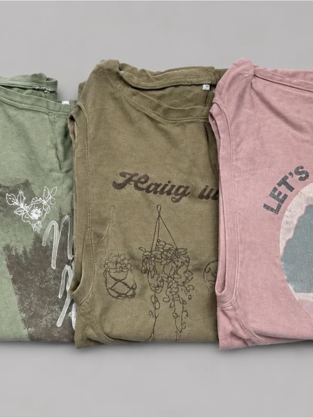 Set of 3 Maurice’s Nature/Plant Casual Everyday Tees - L